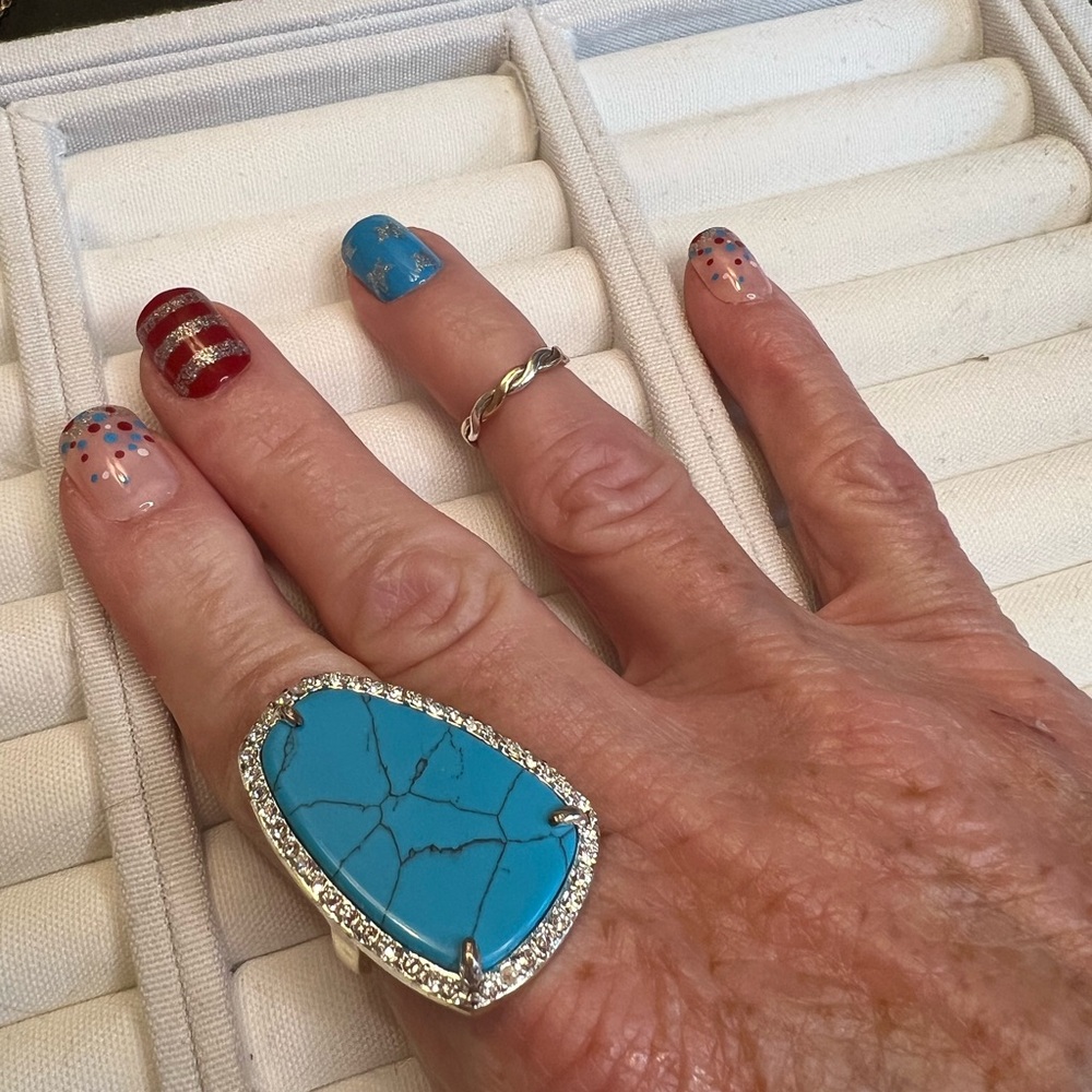 Turquoise Silver Statement Ring